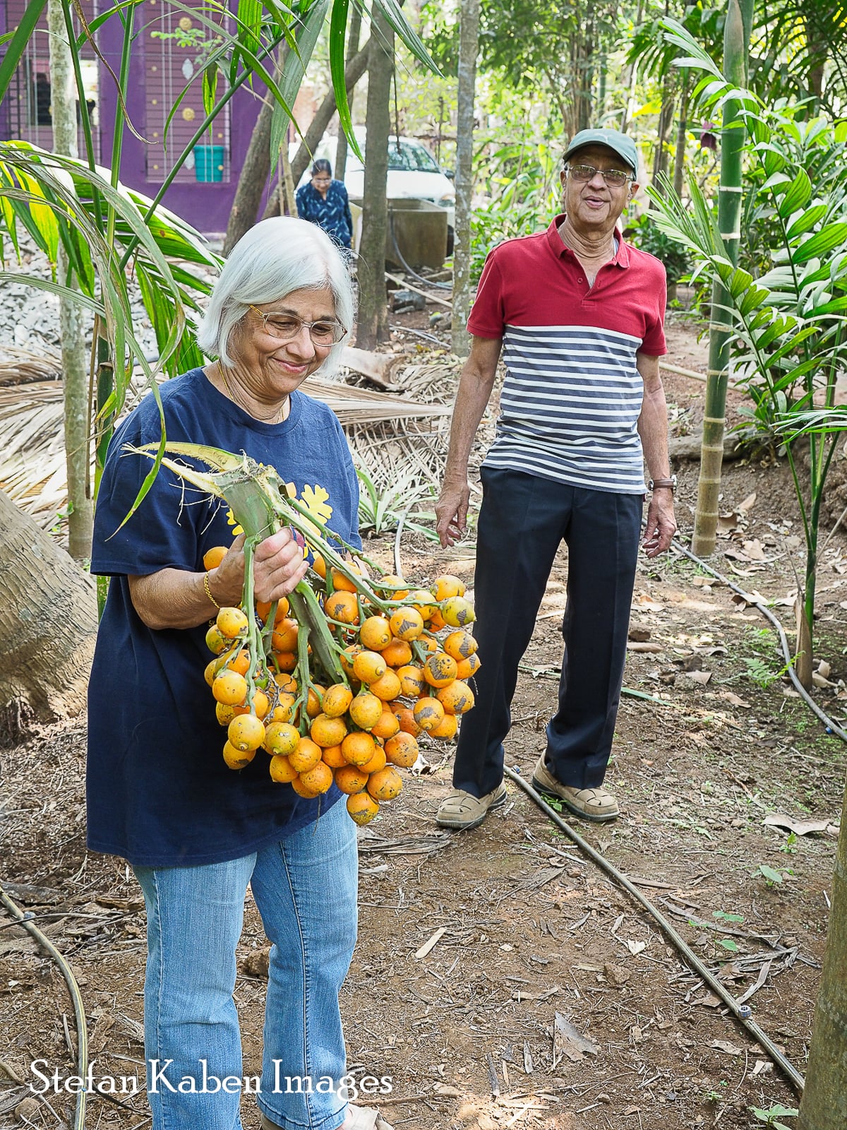 Shaila and Prakash with Betel Nuts