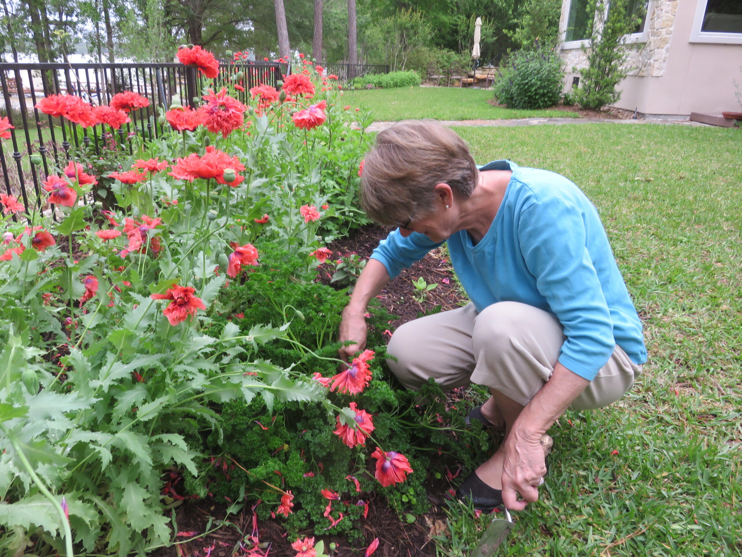 Maryann Readal in garden