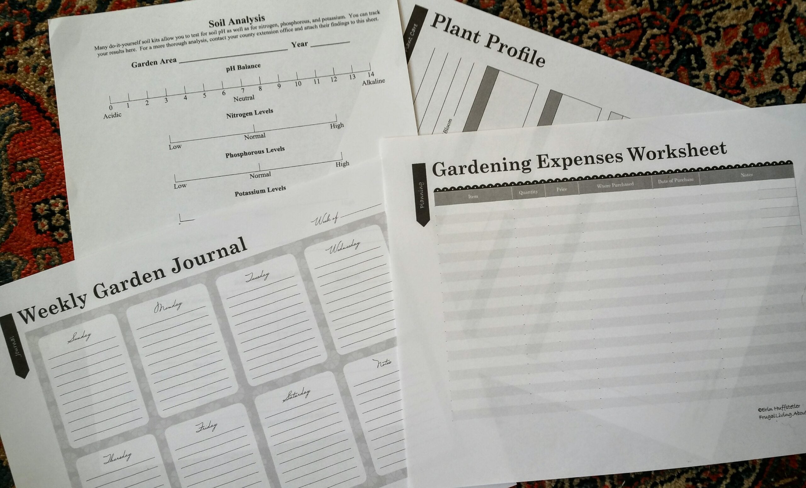 journal with different pages from different sites