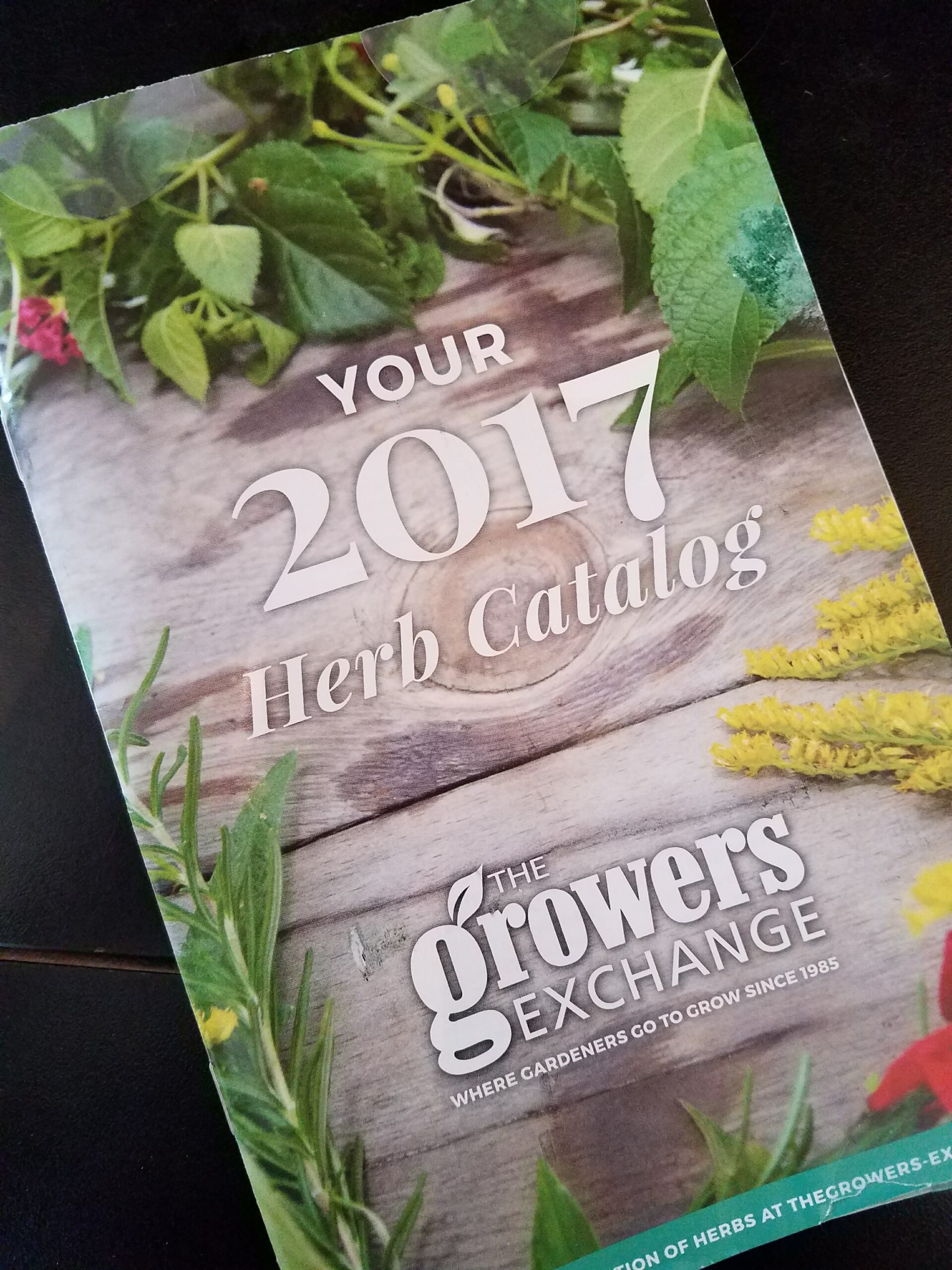 Your 2017 Herb Catalog book