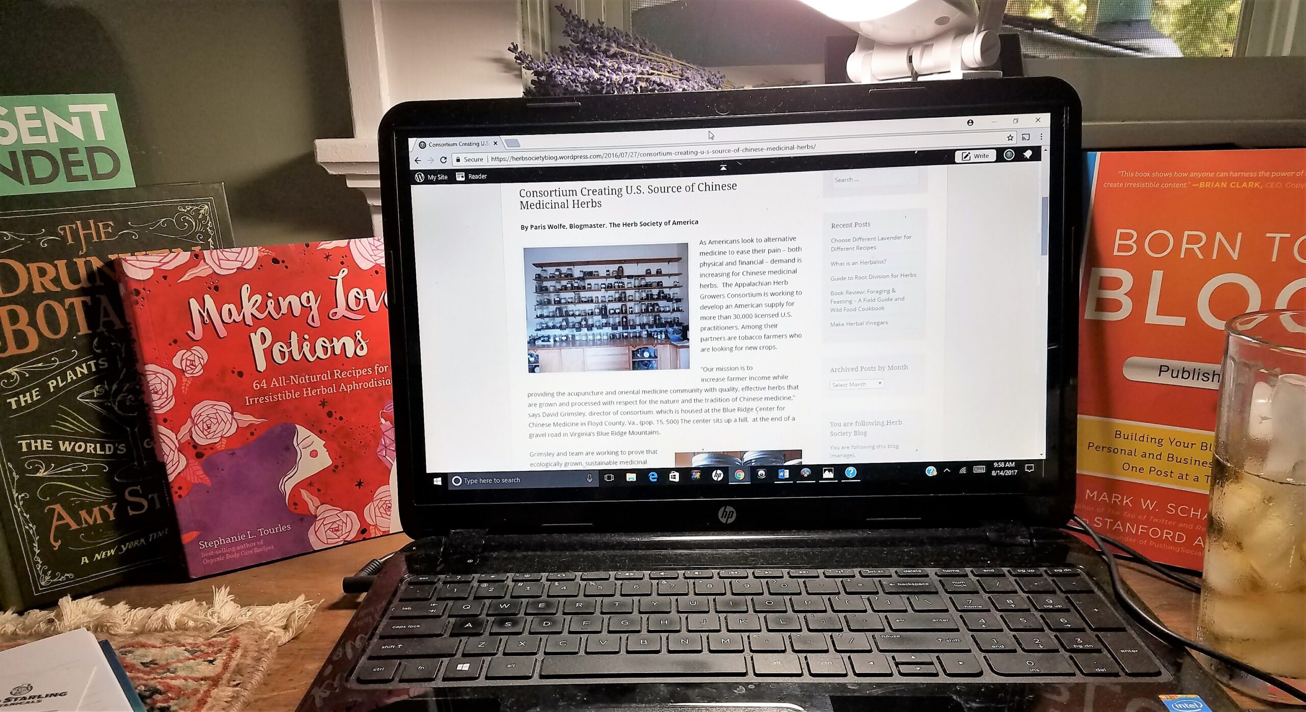 Blog webpage