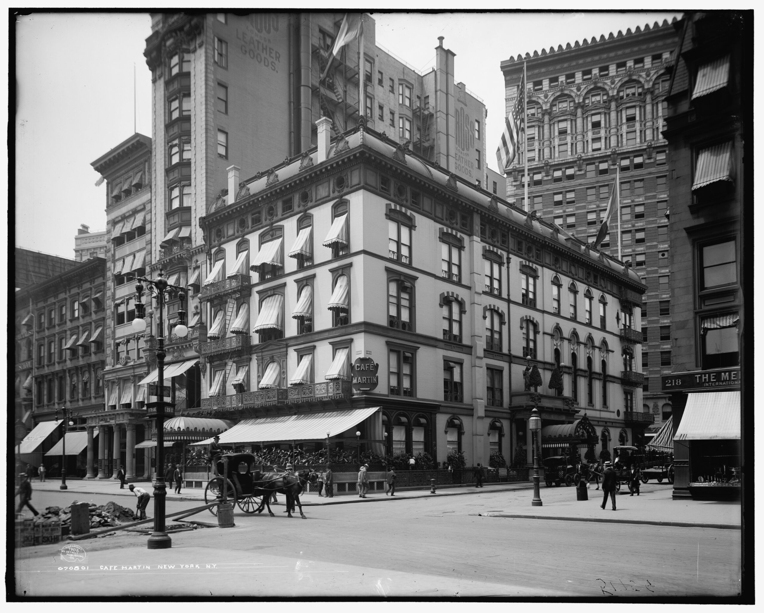 Photo of Cafe Martin, 1908