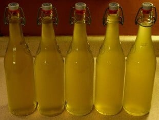 Elderflower cordial in bottles by Jim Champion
