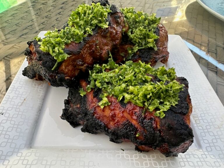 Grilled Pork Back Ribs with Asian Gremolata