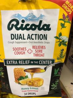 Ricola throat drops