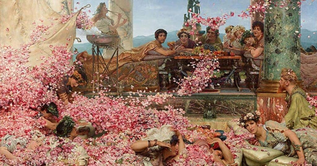 Roses of Heliogabalus - 1888 oil painting by Sir Lawrence Alma-Tadema