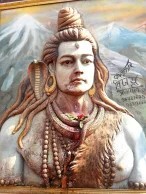 Shiva wearing rudraksha beads