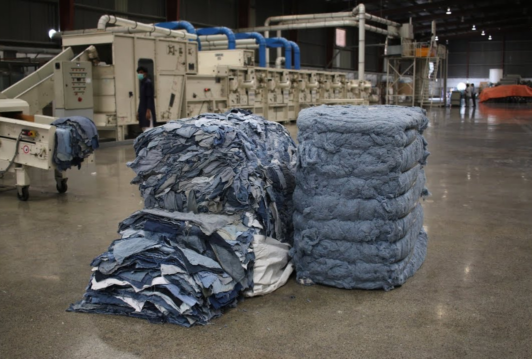 Recycled cotton waste