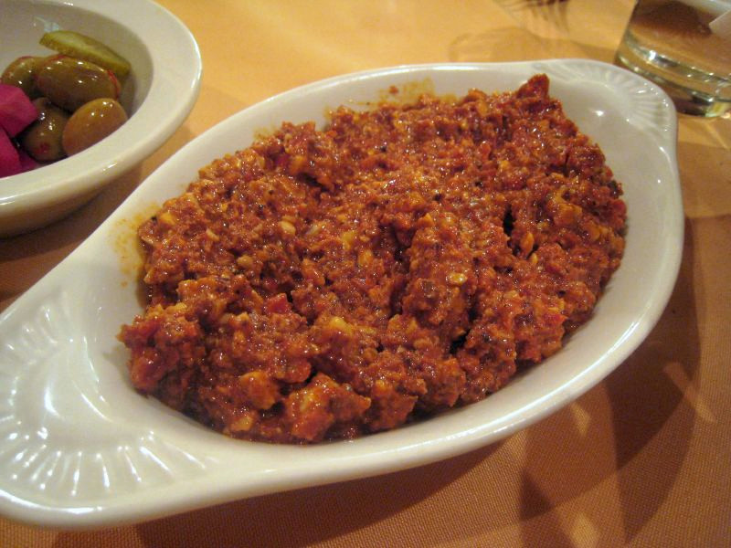A dish of Aleppo muhammara