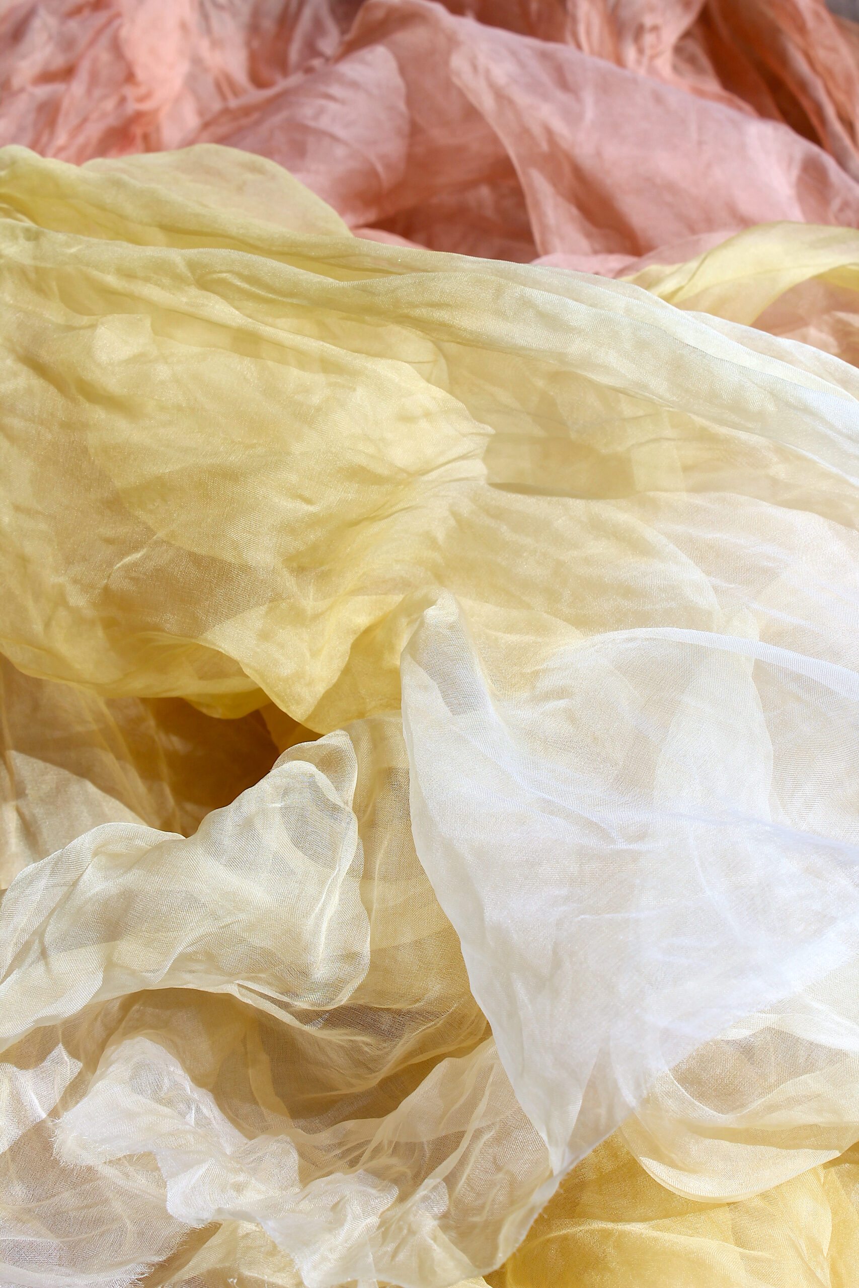 Aloe dyed fabric