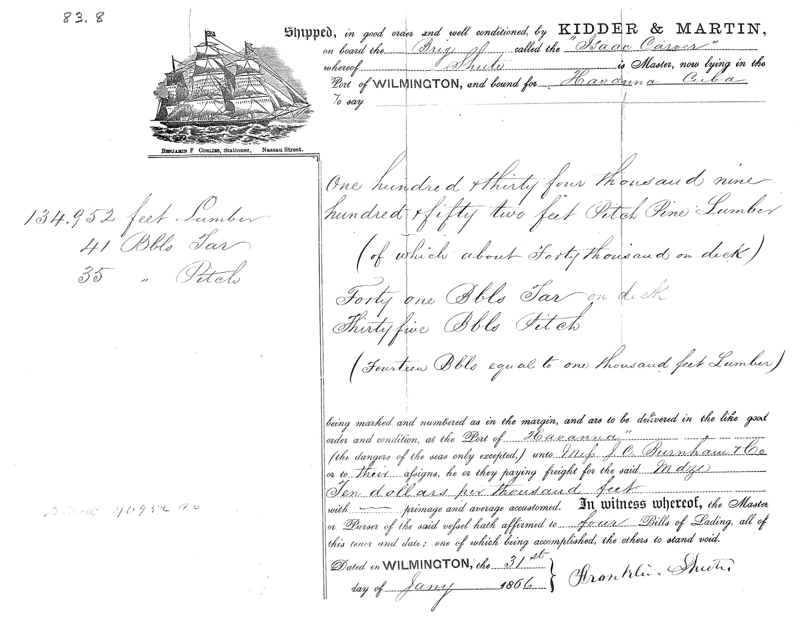 Bill of lading
