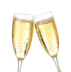 Two glasses of champagne