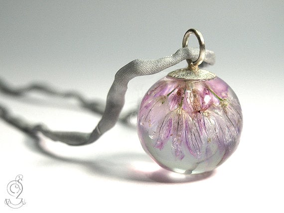 chive blossom pendant