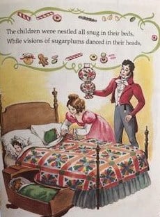 Illustration from Twas the Night Before Christmas;