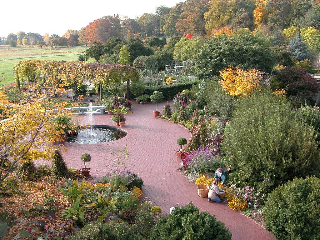 Aerial image of the National Herb Garden