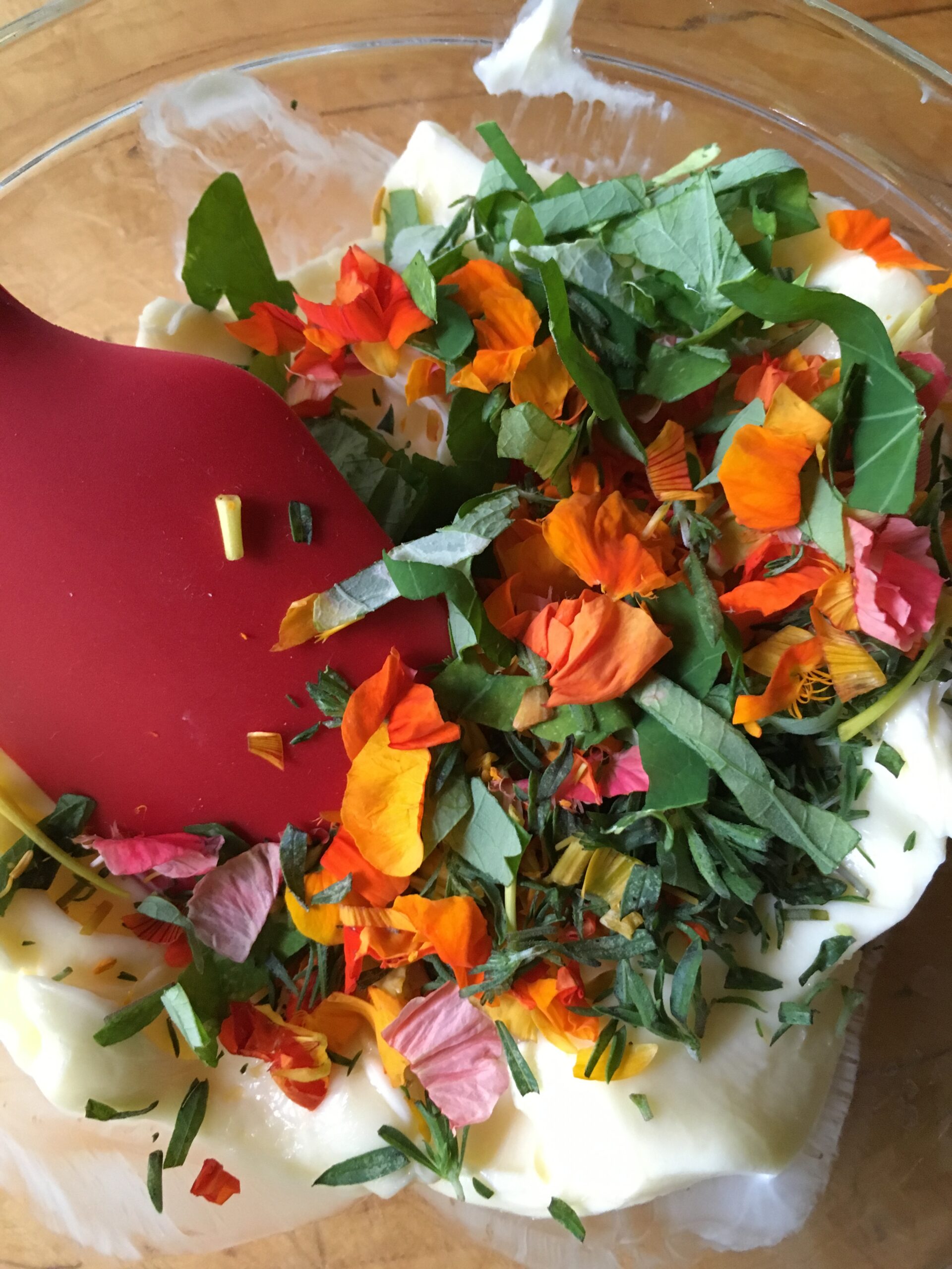 flower herb butter