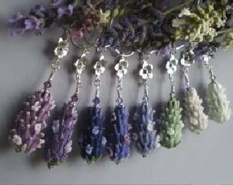 lavender flower beads