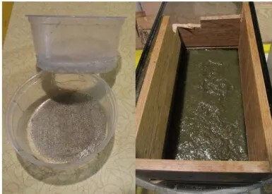 mould and deckle, and box