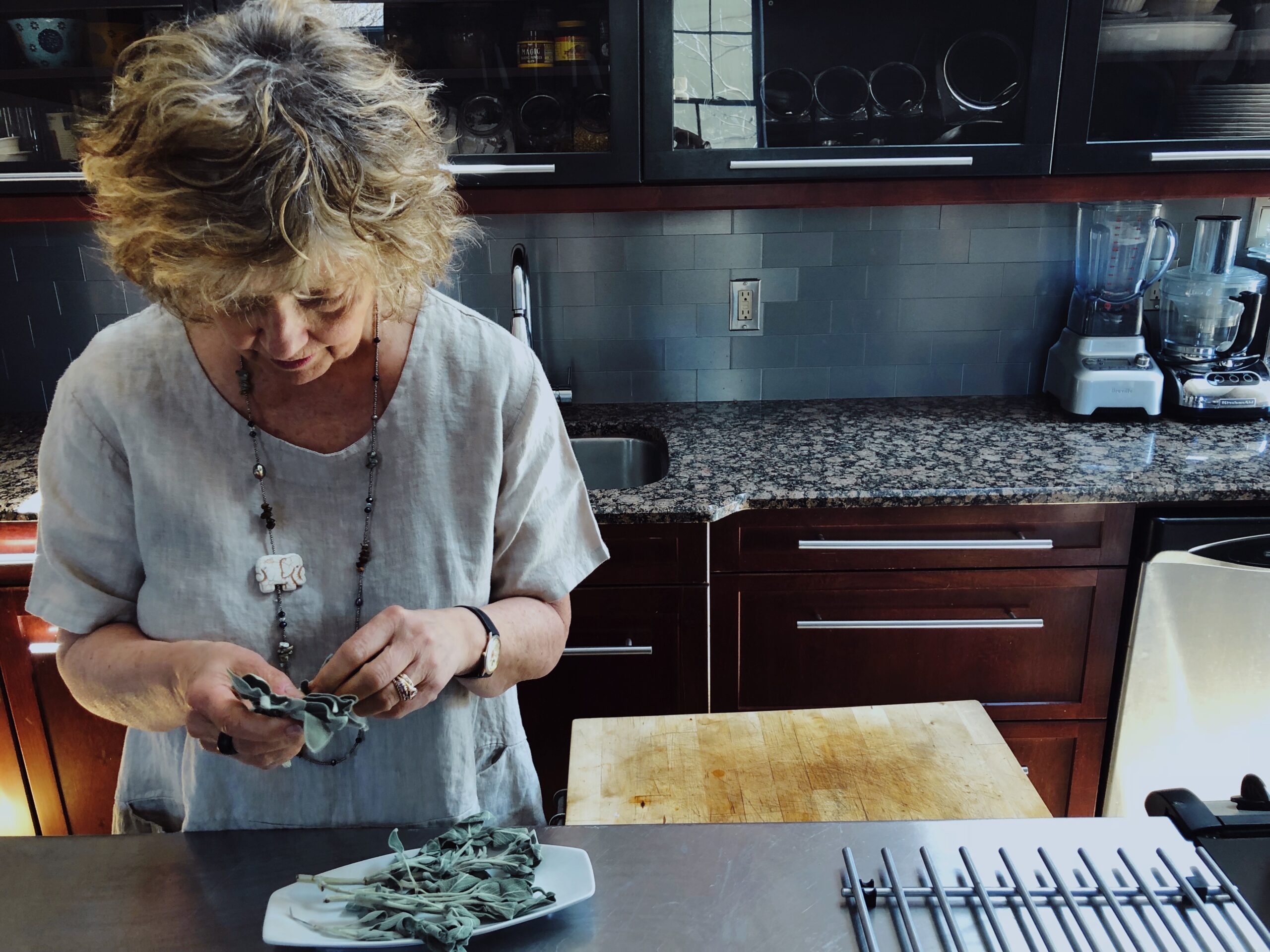 Pat in kitchen