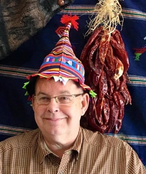 Steven Foster with a silly hat on