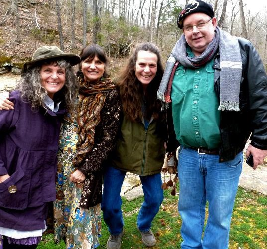 Photo of Susan Belsinger, Rosemary Gladstar, Tina Marie Wilcox, and Steven Foster